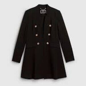 Crested Button Redingote Jacket